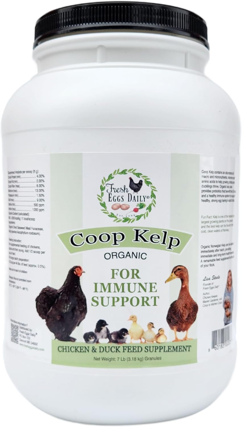 Fresh Eggs Daily Coop Kelp Organic Feed for Chickens and Ducks