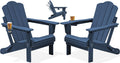 Adjustable Folding Adirondack Chair Set of 2 - Reclining Outdoor