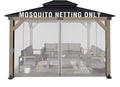 10x13 ft Gazebo Mosquito Netting Replacement Gray - 4 Panels