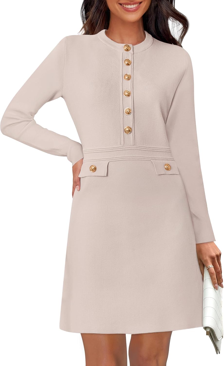 NENONA Women's Fall Sweater Dress for Elegant Cocktail Parties