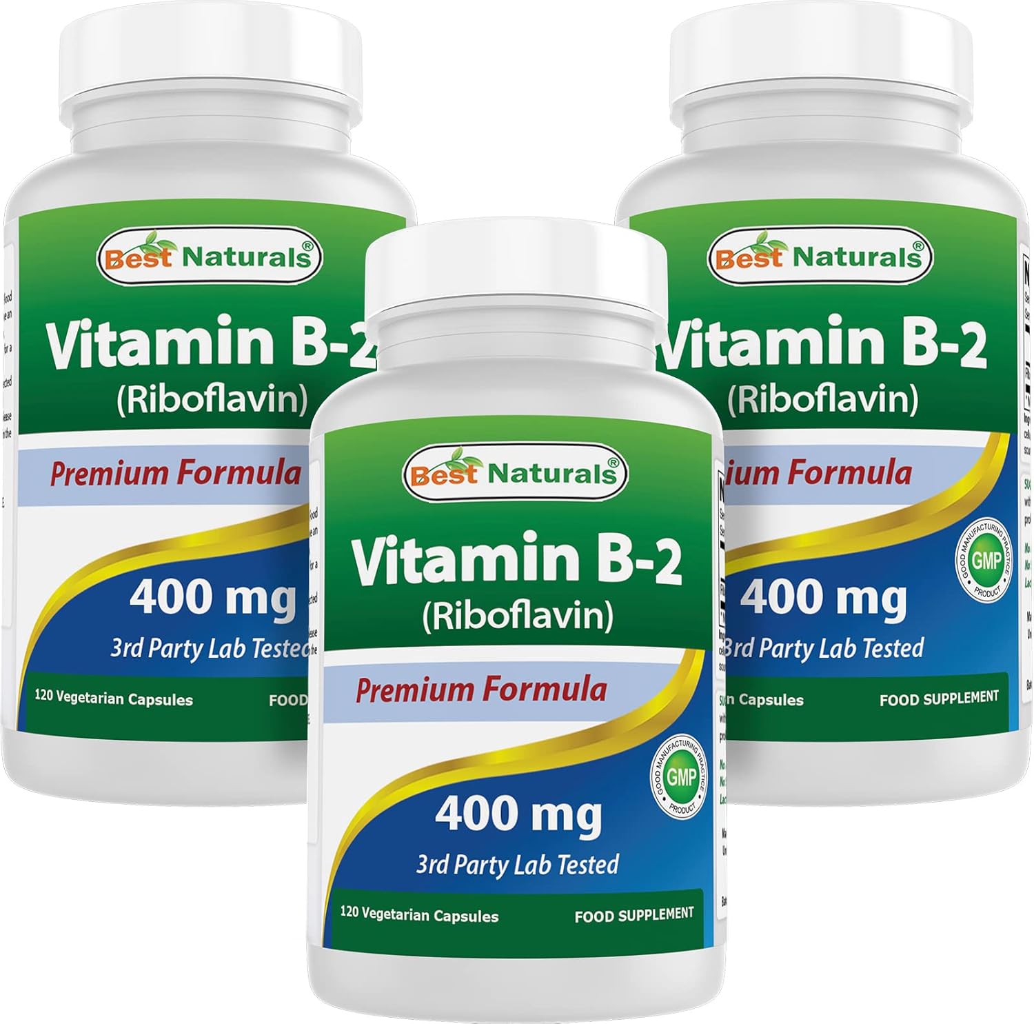 Best Naturals Vitamin B2 400mg for Migraine Relief and Energy
