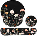 G JGOO Mouse Pad with Wrist Rest and Keyboard Wrist Rest Set