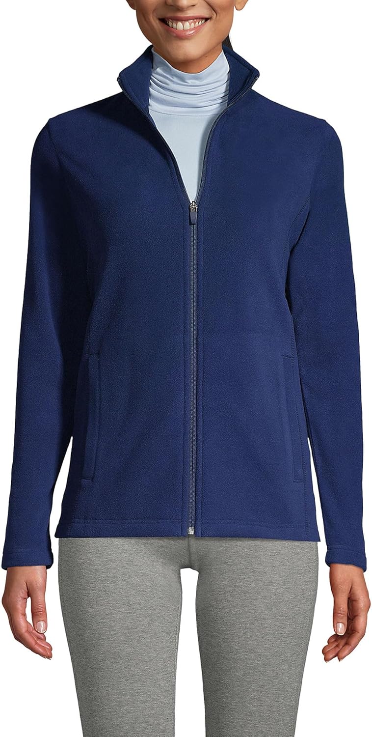Lands' End Anyweather Fleece Full Zip Jacket for All Seasons