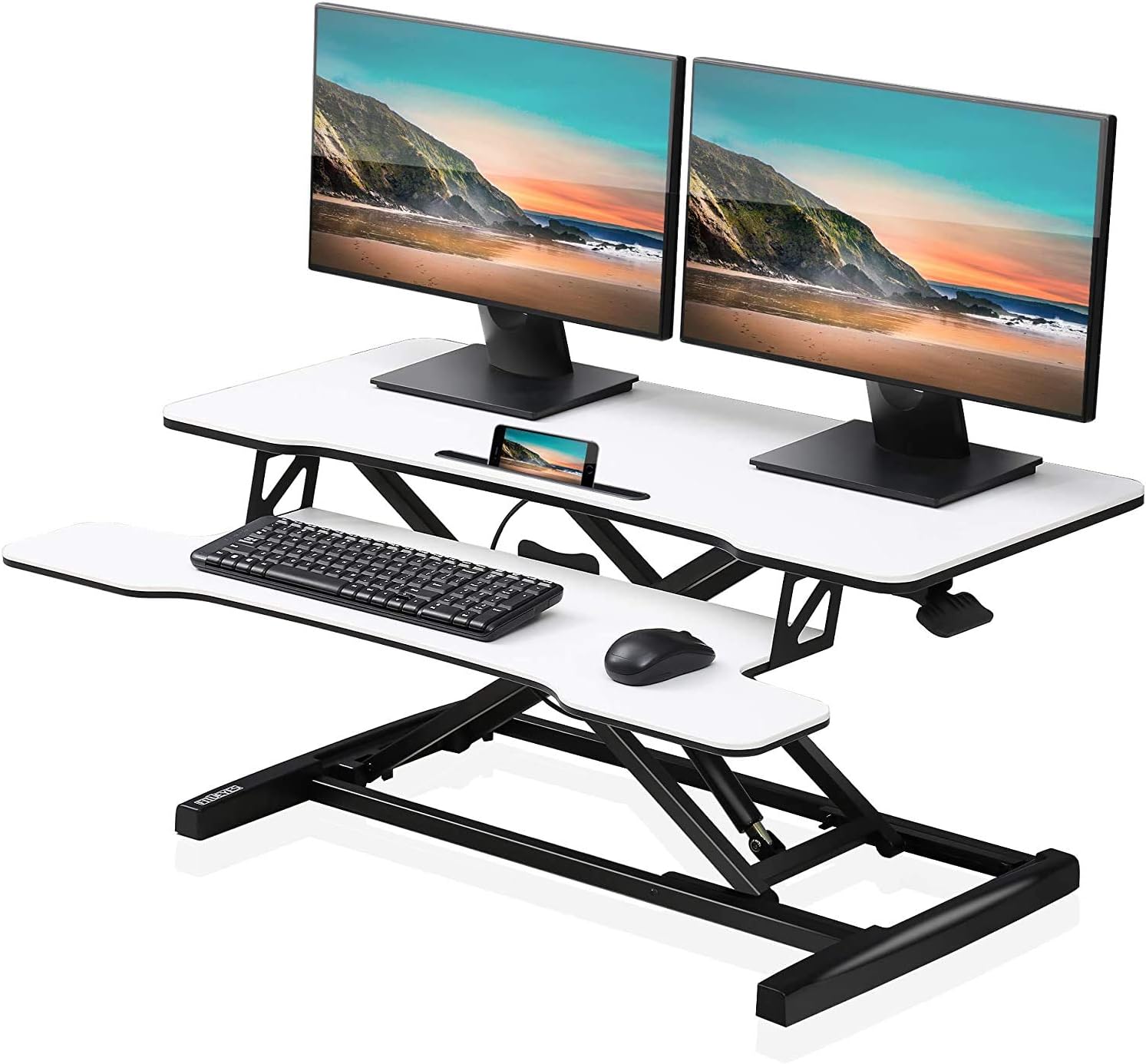 FITUEYES Height Adjustable Standing Desk for Home Office Use