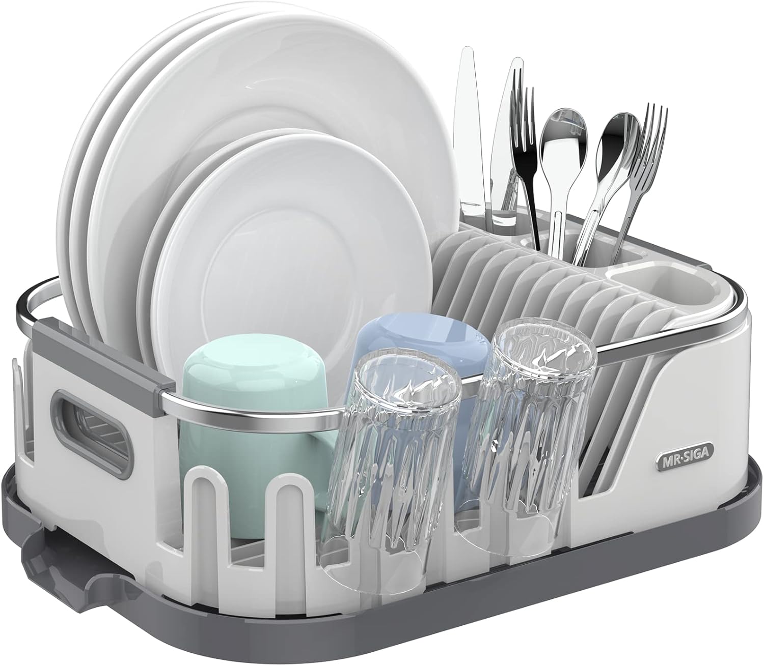 Compact Dish Drying Rack for Kitchen Counter by MR.SIGA
