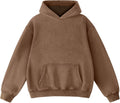 FAIABLE Womens Oversized Acid Wash Hoodie - Vintage Heavyweight