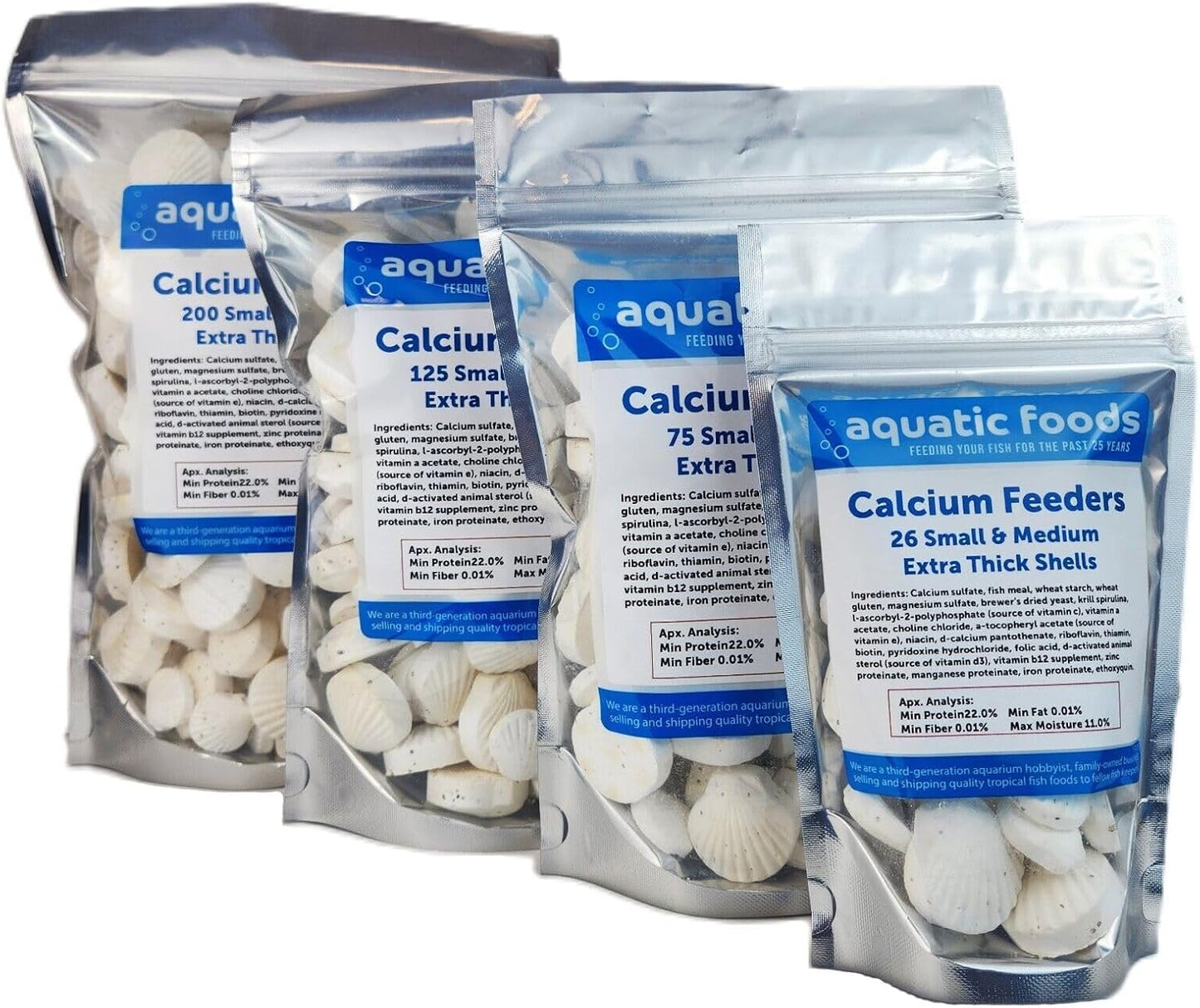 Calcium Feeder Small & Medium Shells for Tropical Fish Lovers