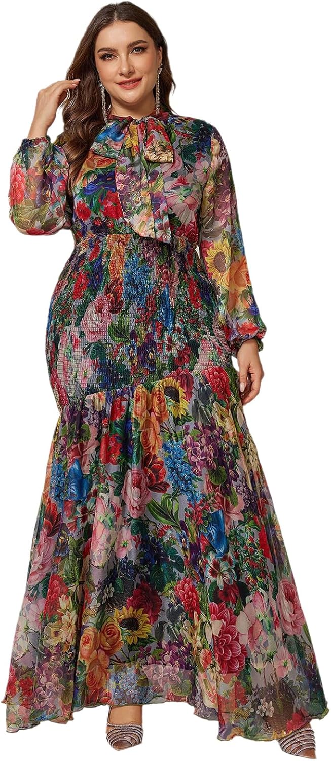 Spring Summer 2024 Plus Size Womens Dresses V Neck Casual Maxi