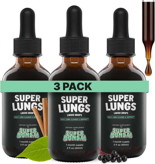 Super Lungs Mullein Drops for Herbal Lung Support and Wellness