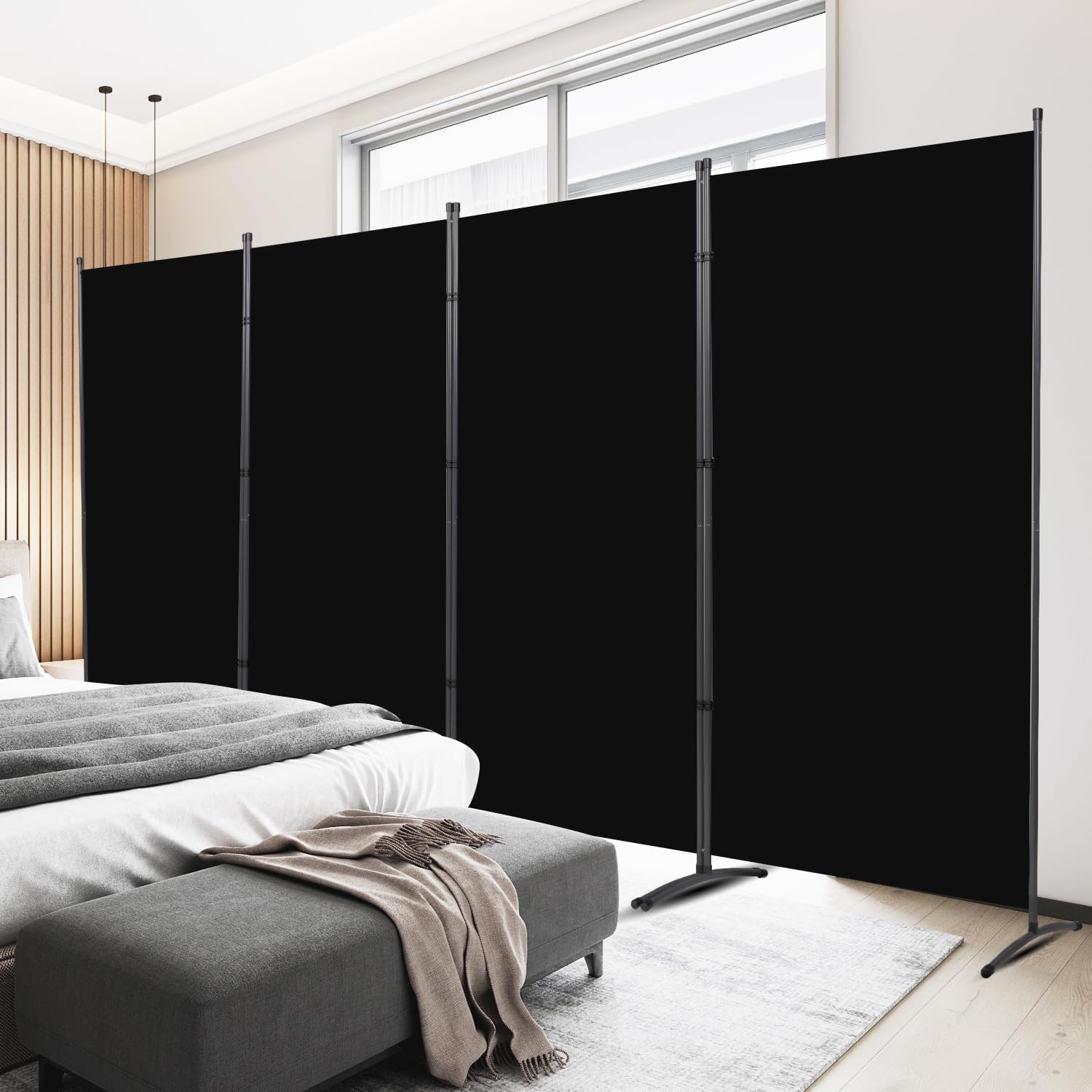 Room Divider 6FT Folding Privacy Screens for Home Office Use