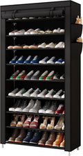 Laiensia 9-Tier Vertical Shoe Rack Organizer - Space Saving Shoe