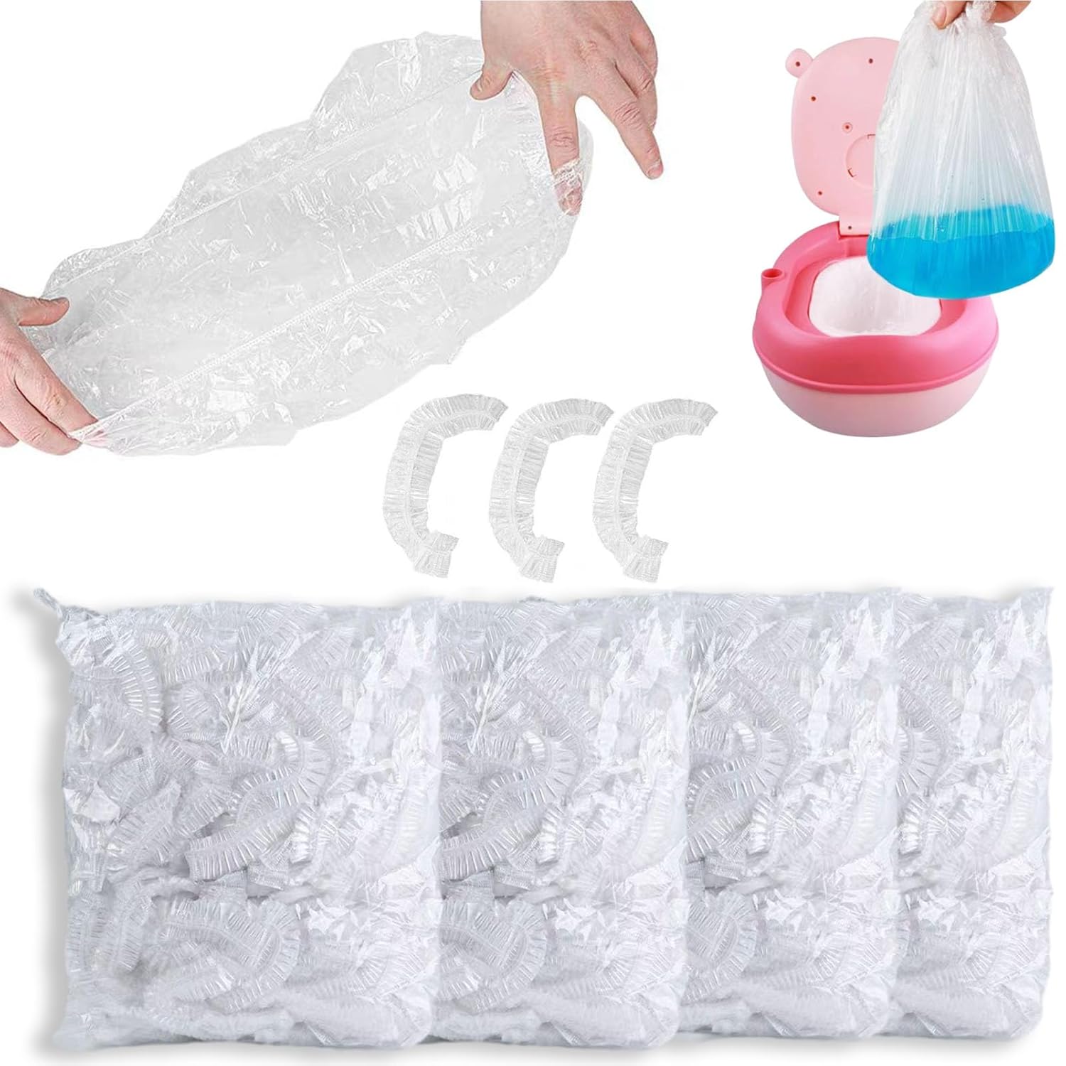 Potty Chair Liners with Elastic for Easy Potty Training Anywhere
