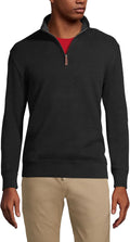 Lands' End Bedford Rib Quarter Zip Sweater - Soft Everyday Layer just