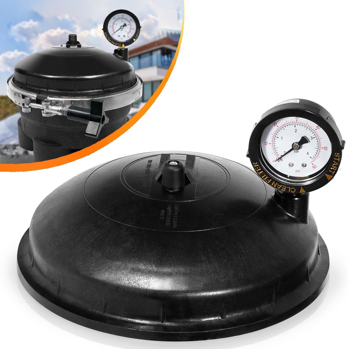 Replace Paramount Water Valve Top Dome Assembly with Gauge