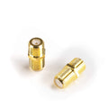 Gold Cable Extension Coupler for Coaxial F81 - 100 Pack