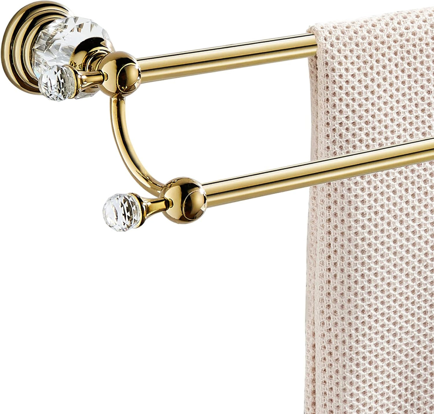 WINCASE Adjustable Gold Towel Bar 18 to 30 Inch for Bathroom