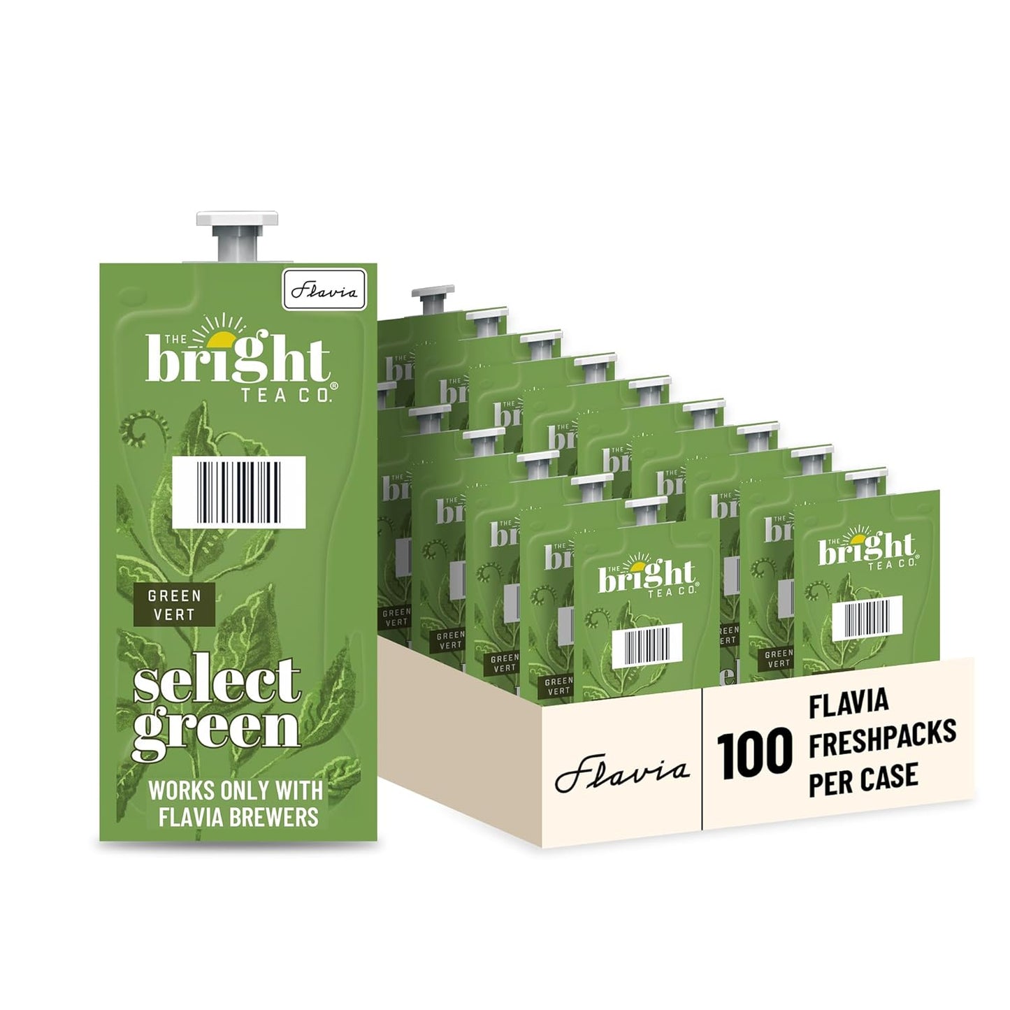 Select Green Tea Fresh Pack for Flavia Brewers - 100 Packs