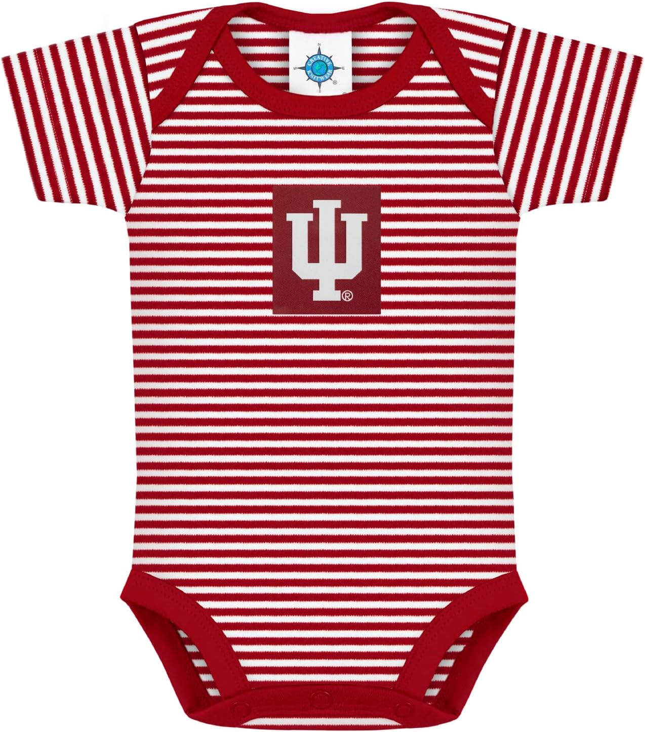 NCAA Infant Striped Bodysuit with Embroidered College Logo