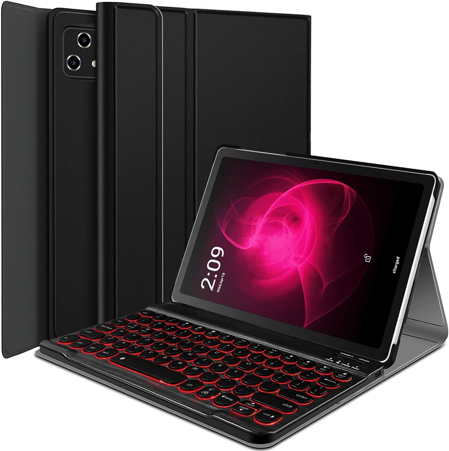 Backlit Keyboard Case for T-Mobile Revvl Tab 5G - 7 Colors