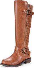 Jeossy Women's 950 Knee High Riding Boots with Wide Calf - Cozy Fit