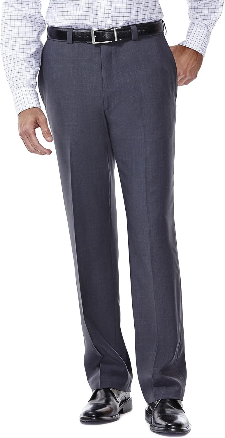 Haggar Men's E-CLO Repreve Stria Flat Front Dress Pant Review