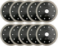 10PCS Diamond Turbo Blade 5 Inch - Fast Cutting Porcelain & Granite!