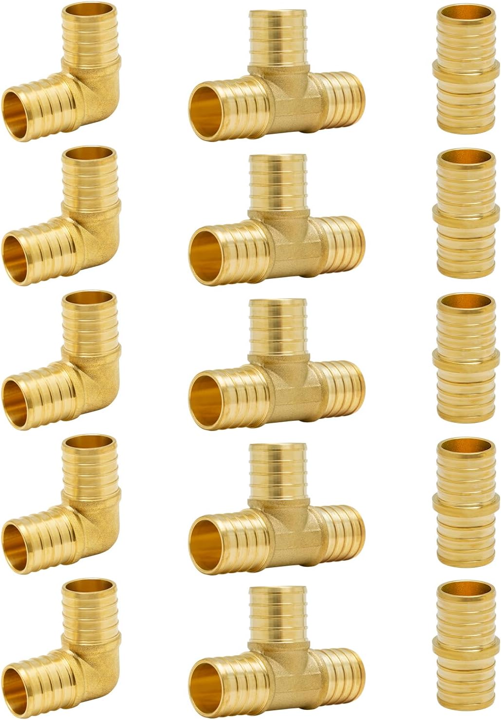SUNGATOR 15-Pack 1 Inch PEX Fittings for Plumbing Projects