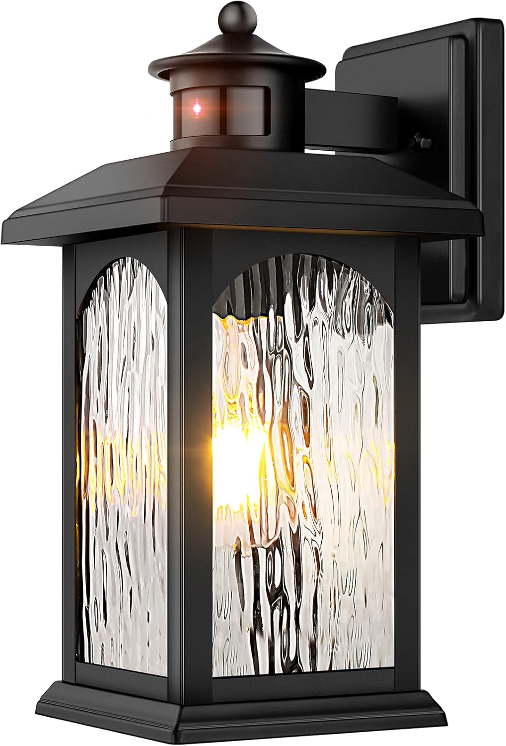 Motion Sensor Outdoor Wall Lantern with Dusk to Dawn Lighting