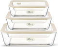 Urban Green Glass Food Container Set with Silicone Glass Lid - Large 3
