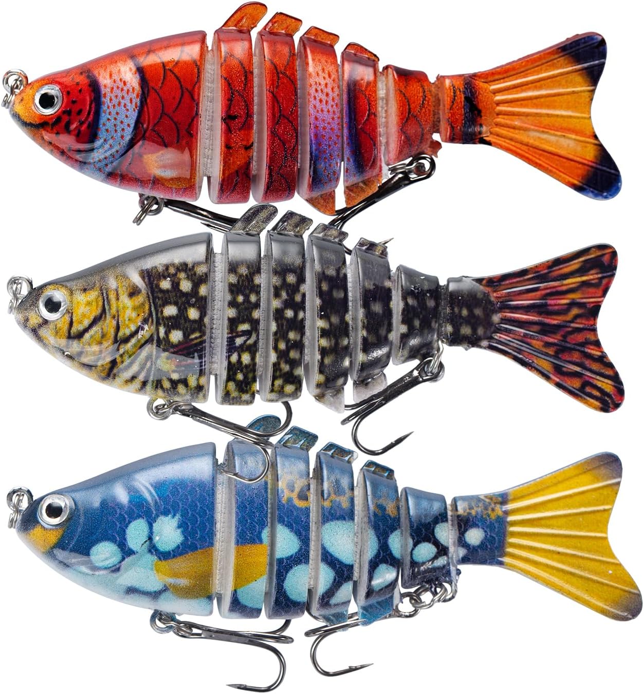 7-Section Fish-Luring Plastic Bait by BOINN