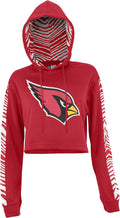 Zubaz NFL Women's Zebra Team Logo Crop Top Hoodie Review