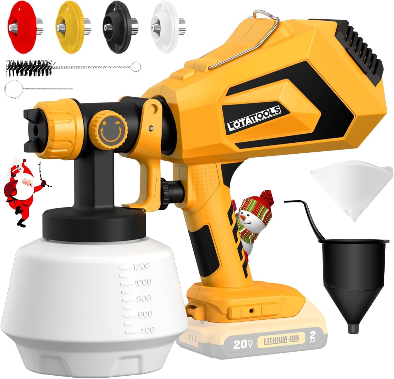 Cordless Paint Sprayer for Dewalt 20V MAX Battery with Nozzles