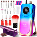 Professional Electric Nail Drill Kit 35000RPM - Portable Rechargeable