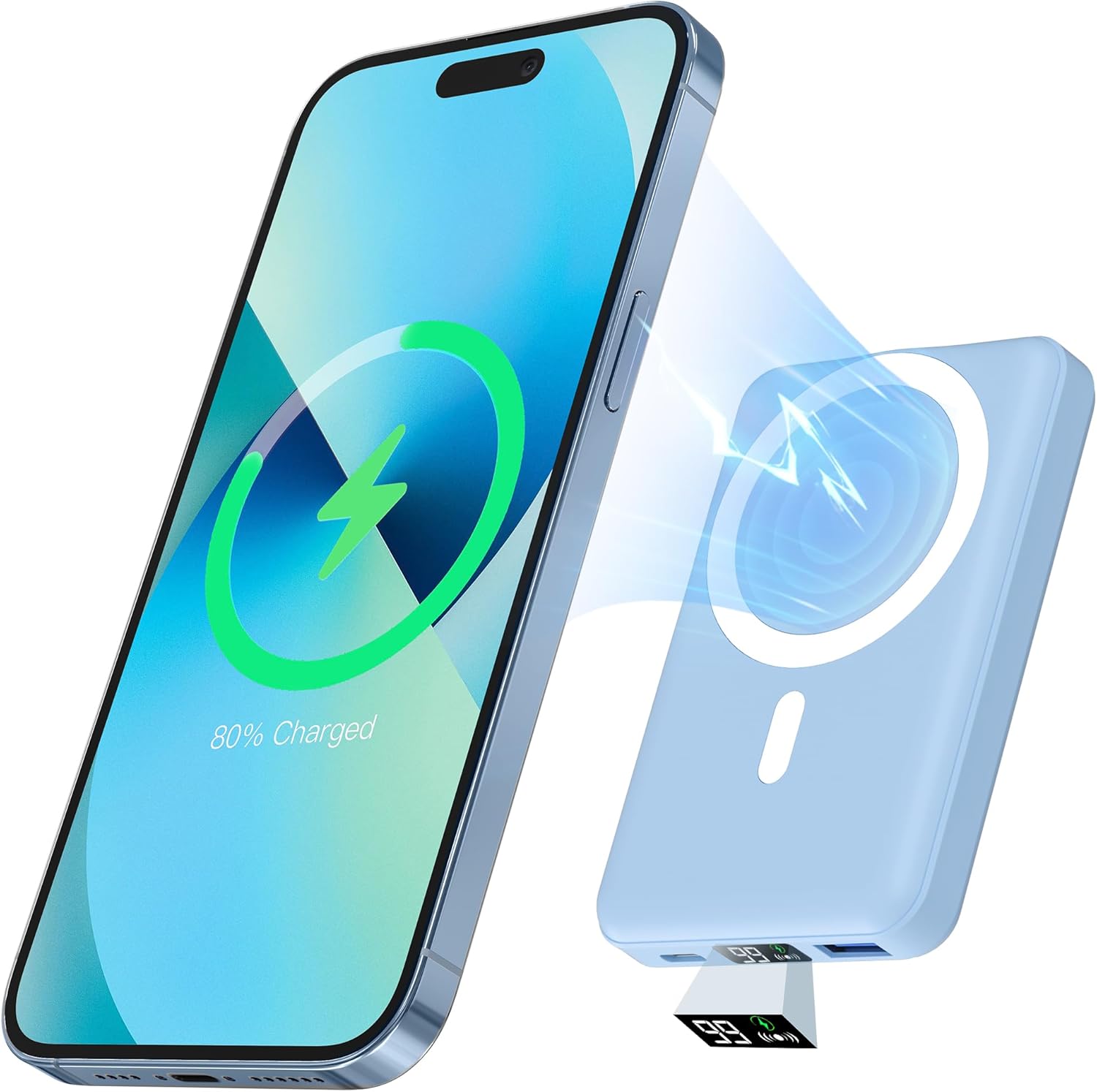 Magnetic Power Bank 10000mAh for iPhone with Fast Charging