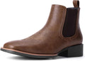 Western Cowboy Boots for Men - Square Toe Chelsea Ankle Boots Clothing