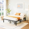 Bed-Frame-Queen 14 Inch Metal Platform Bed Frame - Heavy Duty Support
