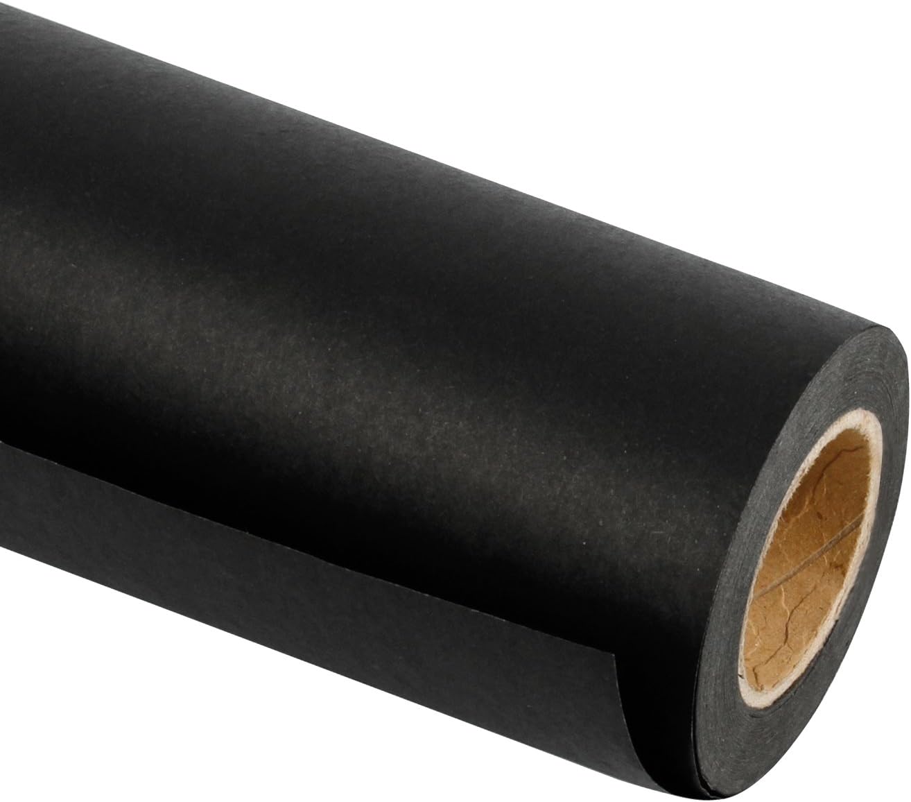 RUSPEPA Black Kraft Paper Roll - Versatile 36in x 100ft Crafting