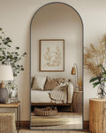 Antok 58x18 Arched Floor Mirror for Home Full Length Reflection