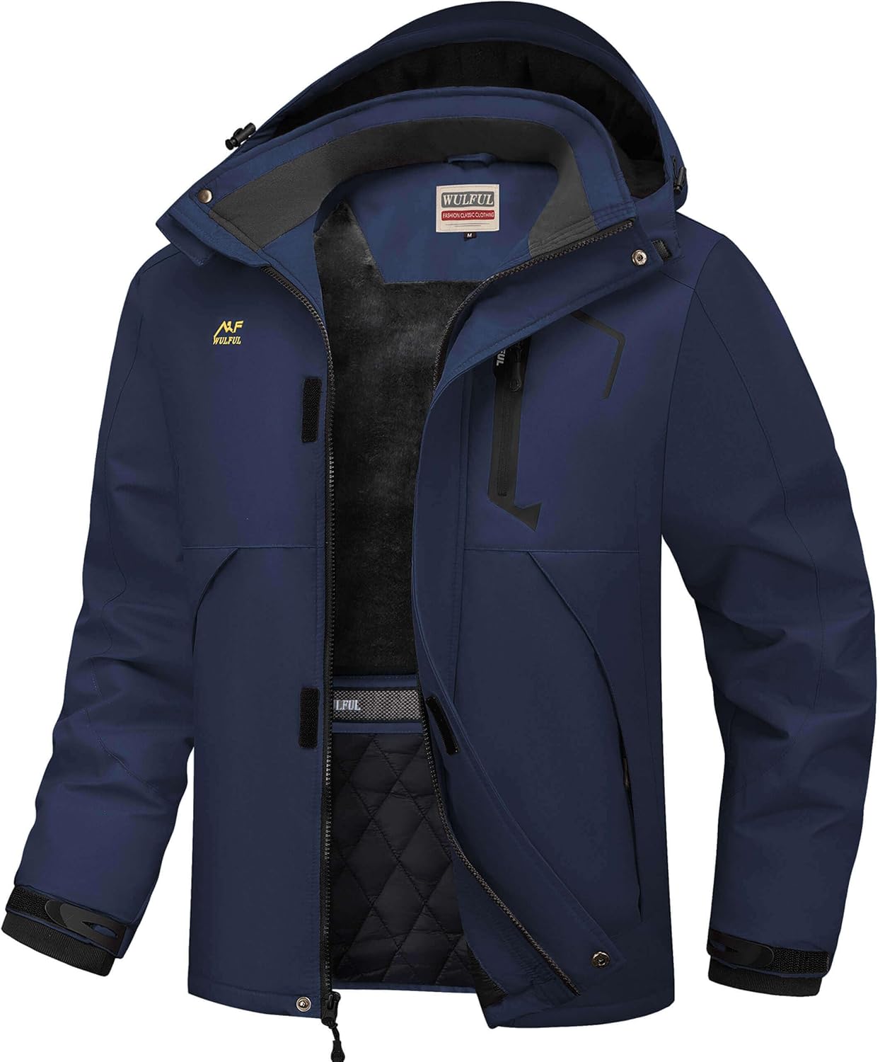WULFUL Men's Winter Coats Waterproof Ski Jacket for Cold Weather