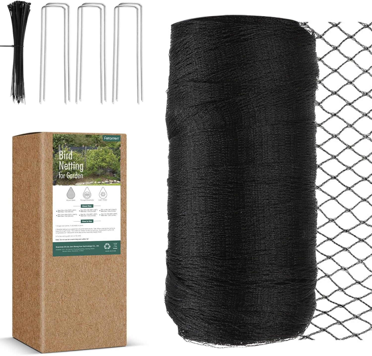 Bird Netting for Garden Protection from Birds and Deer