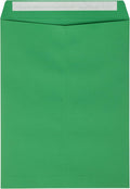 9 x 12 Open End Envelopes Peel & Press Holiday Green - Pack of 500