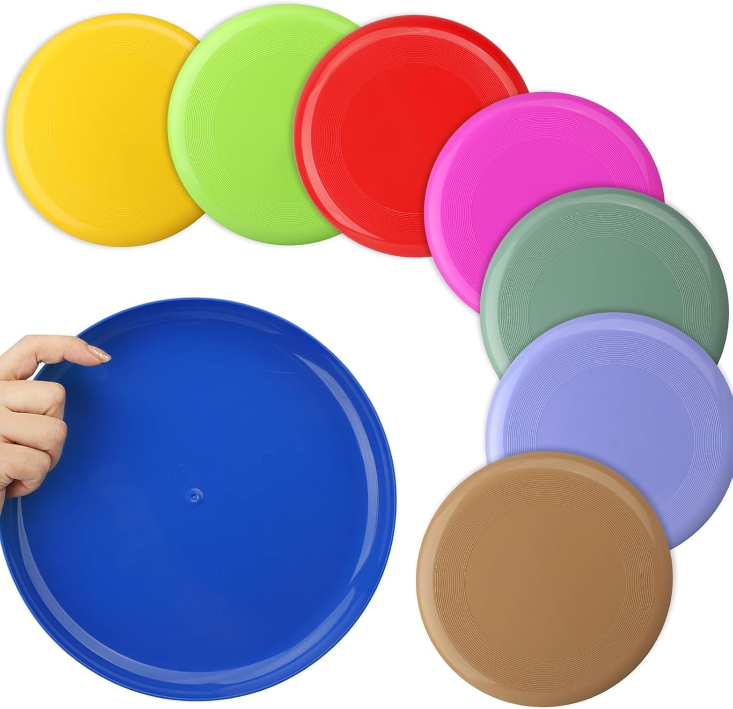 Large 8 Inch Flying Disc Set for Endless Outdoor Fun!