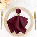 Burgundy Violet Seamless Dinner Napkins Set of 100 for Events