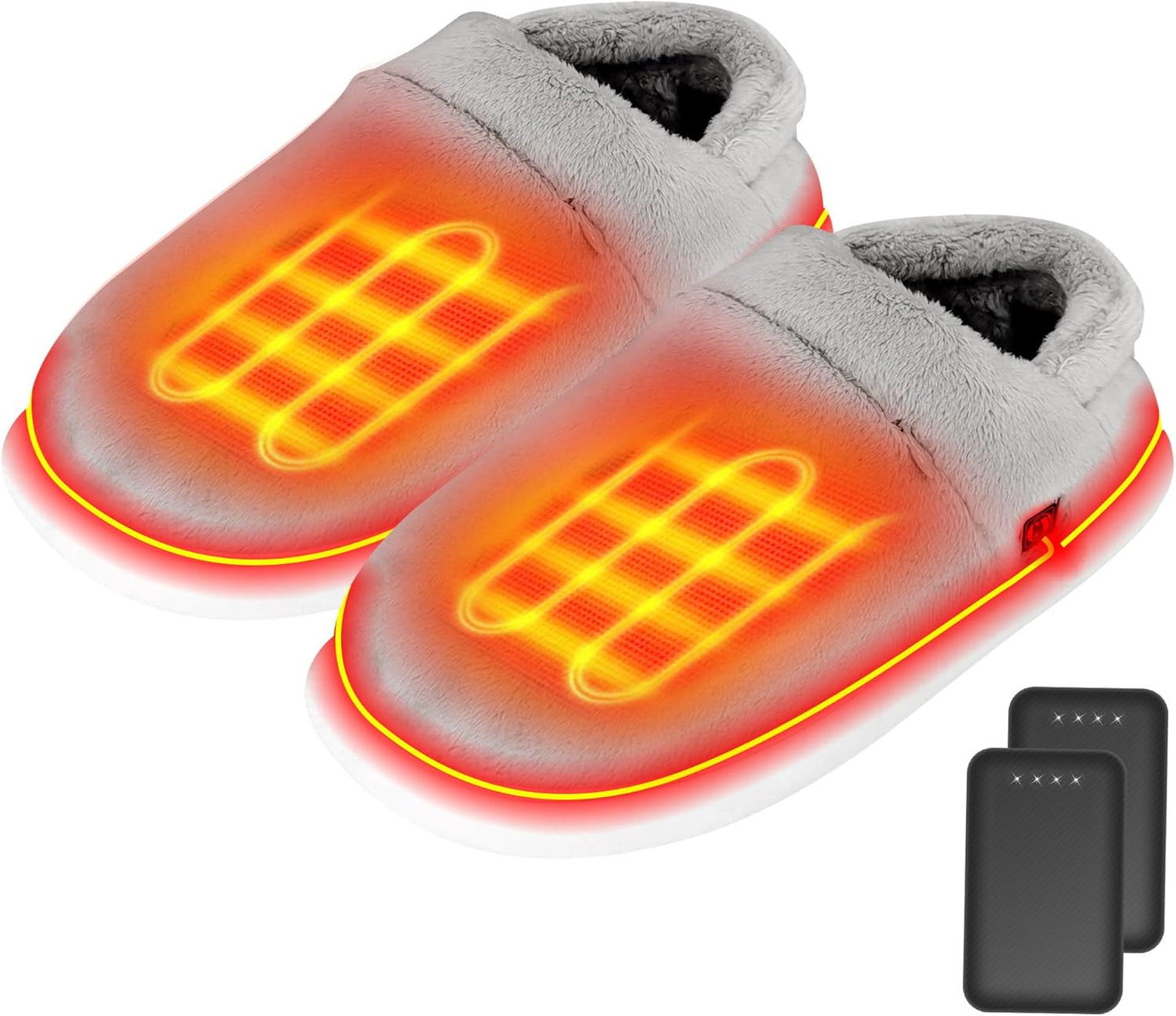 Heated Slippers for Men & Women - Cozy Electric Foot Warmers