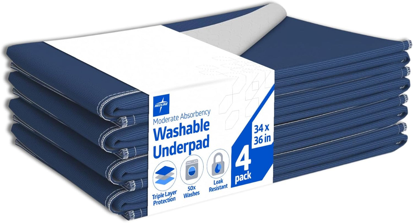 Medline Sofnit 300 Washable Underpads for Pets and Adults
