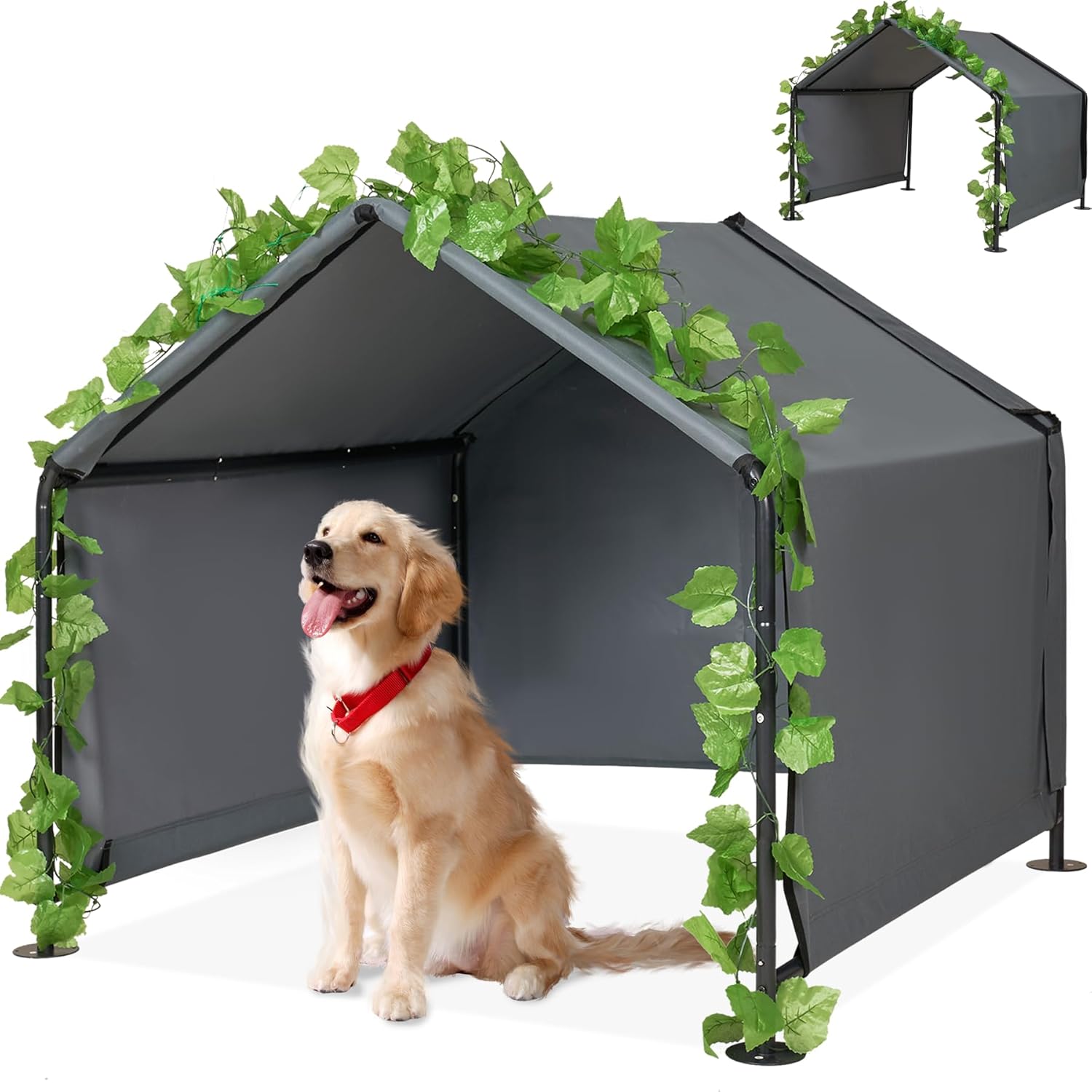 Large Dog Shade for Outside - Portable Outdoor Pet Canopy