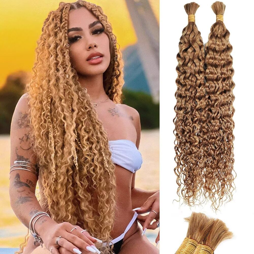 Boho Braids Blonde Water Wave Hair Extensions for Stylish Looks