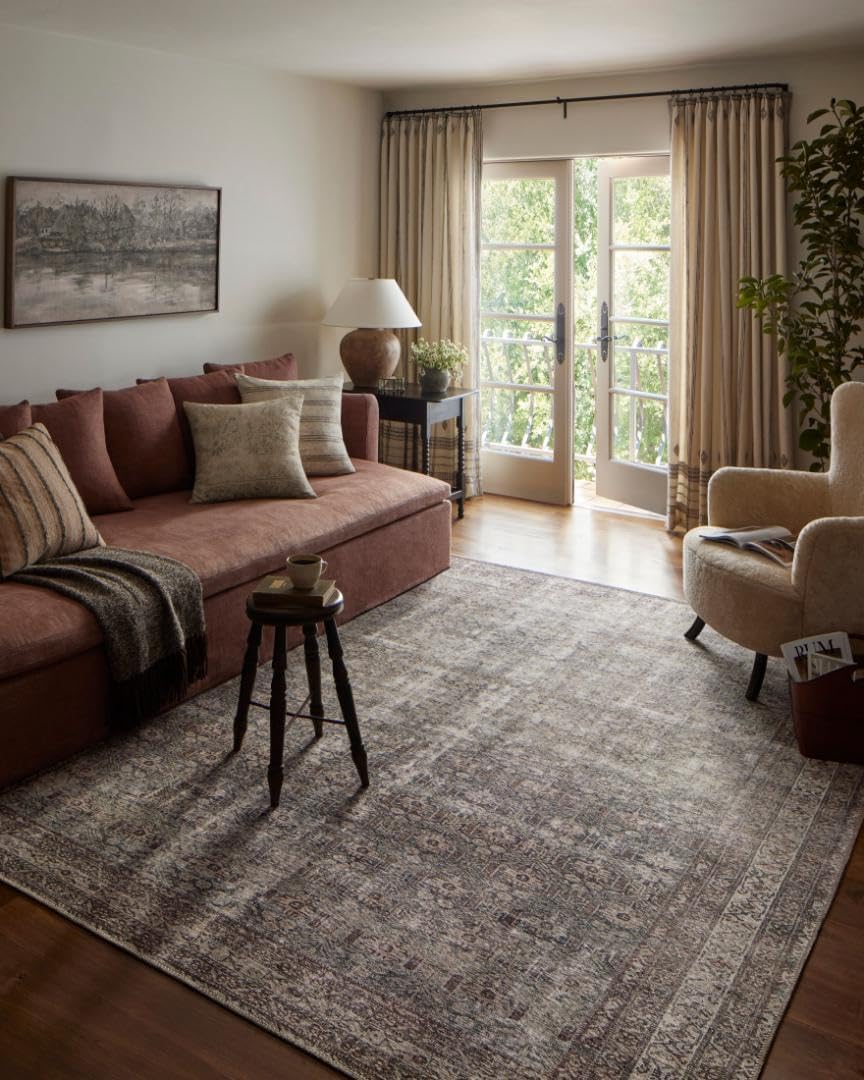 Georgie Collection Runner Rug by Loloi in Moss/Bark Colors