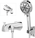 All Metal Tub Faucet with Sprayer and 10 Settings Shower Head
