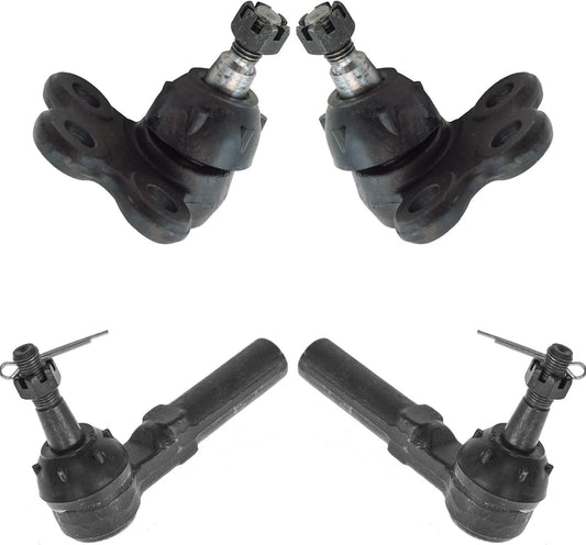 TRQ Steering & Suspension Kit Ball Joint Tie Rod for Vehicles